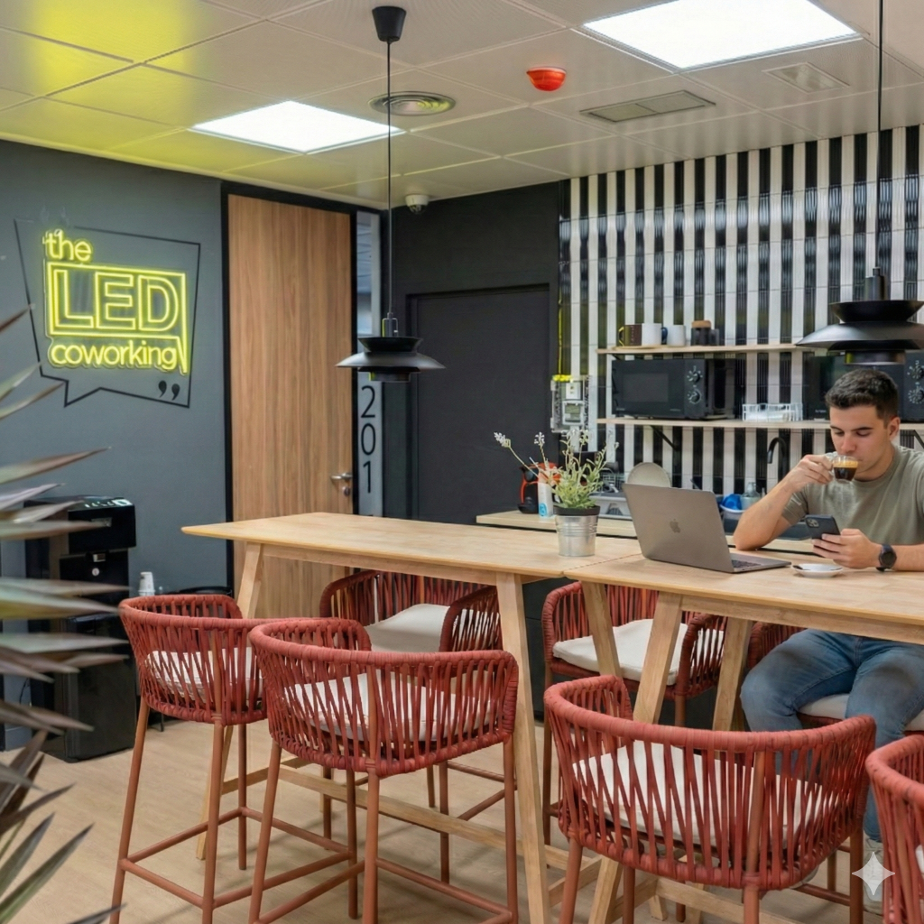 comedor coworking the led